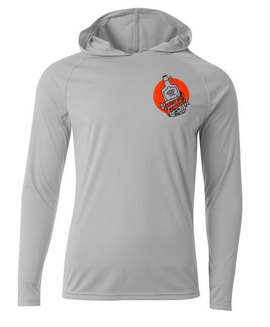 Performance Pullover Hooded Tee - Light Gray